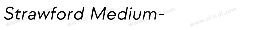Strawford Medium字体转换 Strawford Medium字体转换